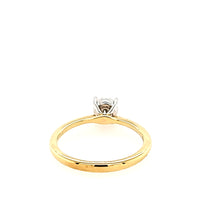 Load image into Gallery viewer, 14k Yellow &amp; White Gold Diamond Cluster Engagement Ring (I4191)
