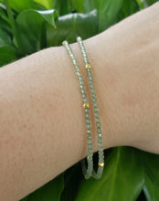 Load image into Gallery viewer, AVF Green Apatite Double Strand Beaded Bracelet (SI1030 &amp; SI3679)
