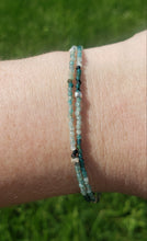 Load image into Gallery viewer, AVF Grandidierite &amp; Silver Beaded Double Strand Bracelet (SI3651 &amp; SI3783)
