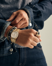 Load image into Gallery viewer, Bulova Unisex 'Super Seville' Gold Tone Stainless Steel Watch (I9141)