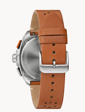 Load image into Gallery viewer, Bulova Men's 'Racer Chronograph' Brown Leather Racing Style Strap Watch (I9139)