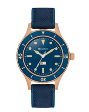 Load image into Gallery viewer, Bulova Special Edition Archive 'MIL Ships' Blue & Bronze Men's Watch (I9183)