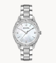 Load image into Gallery viewer, Bulova Women's 'Sutton' Mother of Pearl & Diamond Stainless Steel Watch (I5407)