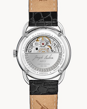 Load image into Gallery viewer, Bulova Limited Edition "Commodore" Black Leather & Stainless Steel Watch (I5723)