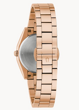 Load image into Gallery viewer, Bulova "Surveyor" Rose Gold Tone Diamond Watch (I6935)