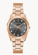 Load image into Gallery viewer, Bulova "Surveyor" Rose Gold Tone Diamond Watch (I6935)