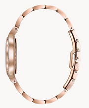 Load image into Gallery viewer, Bulova "Rubiyat" Diamond Rose Gold Tone Watch (I7132)