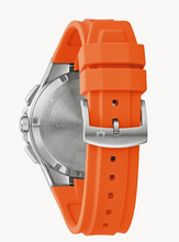 Load image into Gallery viewer, Bulova Men's 'Maquina' by Marc Anthony Blue Face & Orange Band Watch (I8221)