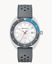 Load image into Gallery viewer, Bulova Snorkel 'Great White Shark' Gray Rubber Watch (I9171)