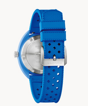 Load image into Gallery viewer, Bulova Snorkel 'Blue Tang Fish' Blue Rubber Watch (I9174)