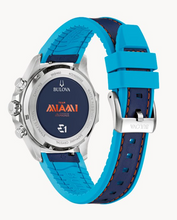 Load image into Gallery viewer, Bulova Marine Star 'E1 Team Miami' Blue Rubber Watch (I9177)