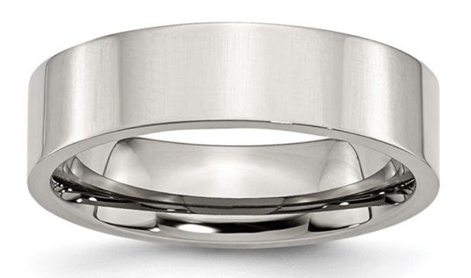 Stainless Steel High Polished Flat Band (SI812)