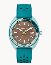 Load image into Gallery viewer, Bulova Snorkel 'Sea Turtle' Teal Rubber Watch (I9173)