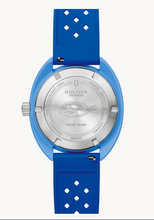 Load image into Gallery viewer, Bulova Snorkel 'Blue Tang Fish' Blue Rubber Watch (I9174)