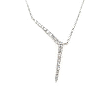 Load image into Gallery viewer, Graduating Diamond Angle Necklace (I6471)

