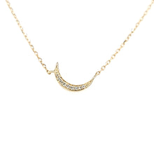 Load image into Gallery viewer, Yellow Gold Moon &amp; Star Necklace (I7478)
