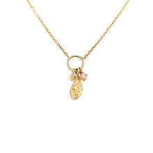 Load image into Gallery viewer, Yellow Gold Petite Diamond Charm Necklace (I5963)
