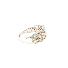 Load image into Gallery viewer, Two Tone Wide Scalloped Diamond Ring (I7570)

