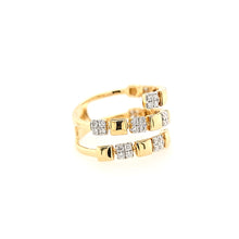 Load image into Gallery viewer, Yellow Gold Segmented Wraparound Ring (I5842)
