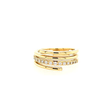 Load image into Gallery viewer, 14k Yellow Gold Diamond Multi-Band Wraparound Ring (I5591)
