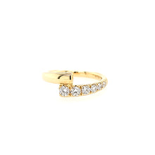 Load image into Gallery viewer, 14k Yellow Gold Graduating Diamond Wraparound Ring (I6468)
