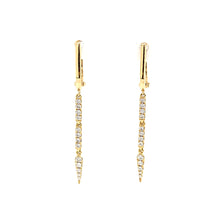 Load image into Gallery viewer, 18k Yellow Gold Diamond Dangle Earrings (I7685)
