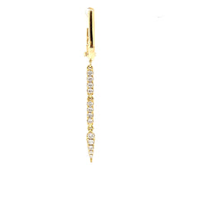 Load image into Gallery viewer, 18k Yellow Gold Diamond Dangle Earrings (I7685)
