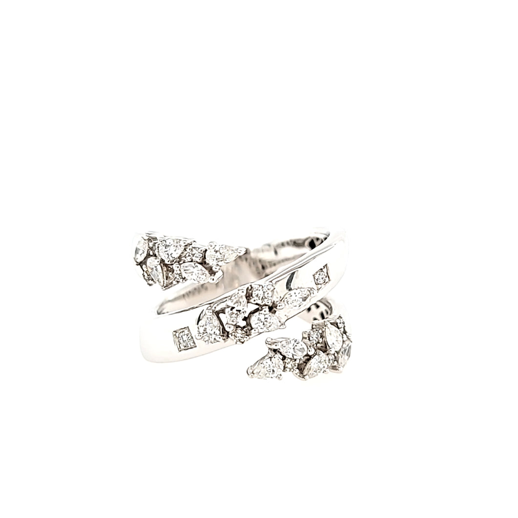 White Gold Diamond Wraparound Ring (I7718)