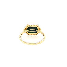Load image into Gallery viewer, 18k Yellow Gold Malachite &amp; Diamond Ring (I7706)
