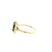 Load image into Gallery viewer, 18k Yellow Gold Malachite &amp; Diamond Ring (I7706)
