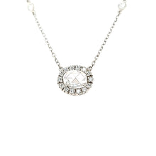 Load image into Gallery viewer, White Gold Rose Cut Diamond Necklace (I2322)

