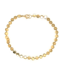 Load image into Gallery viewer, 14k Yellow Gold 3mm Disc Bracelet (I7777)
