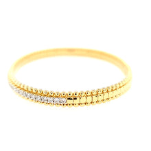 Load image into Gallery viewer, 18k Yellow Gold Diamond Flex Cuff Bracelet (I7790)
