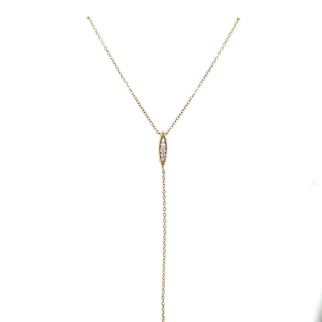 Ella Stein Gold Diamond Y Necklace (SI2062)