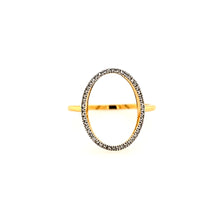 Load image into Gallery viewer, Ella Stein Gold Diamond Negative Space Oval Ring (SI3480)
