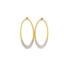 Load image into Gallery viewer, Ella Stein Gold Front Facing Oval Earrings (SI3518)
