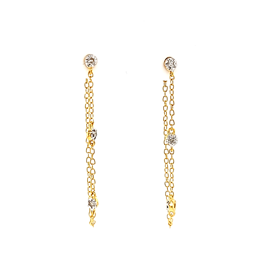 Ella Stein Gold Chain Earrings (SI3541)