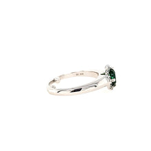 Load image into Gallery viewer, 14k White Gold Green Tourmaline Ring (I373)
