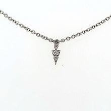 Load image into Gallery viewer, 14k White Gold &amp; Diamond Spike Necklace (I7972)
