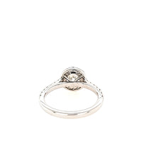 Load image into Gallery viewer, 14k White Gold Diamond Halo Engagement &amp; Wedding Band Set (I7464)
