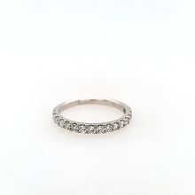 Load image into Gallery viewer, 14k White Gold Emerald Cut Diamond Halo Engagement Ring &amp; Wedding Band Set (I7604)
