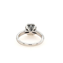 Load image into Gallery viewer, 14k White Gold Emerald Cut Double Halo Engagement Ring (I3022)
