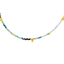 Load image into Gallery viewer, AVF Grandidierite &amp; Gold Beaded Necklace (SI3697)
