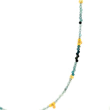 Load image into Gallery viewer, AVF Grandidierite &amp; Gold Beaded Necklace (SI3697)
