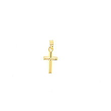 Load image into Gallery viewer, 14k Yellow Gold Petite Cross Pendant (I8155)
