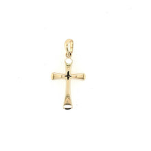 Load image into Gallery viewer, 14k Yellow Gold Petite Cross Pendant (I8153)
