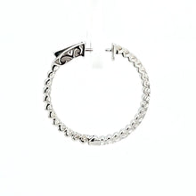 Load image into Gallery viewer, 14k White Gold Inside Out 1.58ctw Diamond Hoop Earrings (I8164)
