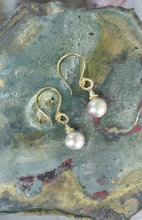 Load image into Gallery viewer, AVF Gold Pink Edison Pearl Drop Earrings (SI3746)
