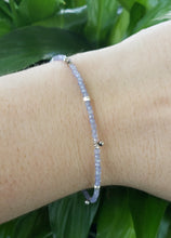 Load image into Gallery viewer, AVF Tanzanite &amp; Silver Beaded Bracelet (SI2834 &amp; SI3687)
