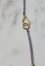 Load image into Gallery viewer, AVF Amethyst &amp; Gold Long Beaded Necklace (SI3709)
